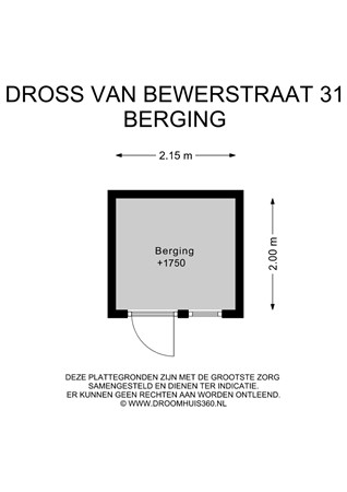 Floorplan - Dross Van Bewerstraat 31, 6171 JT Stein